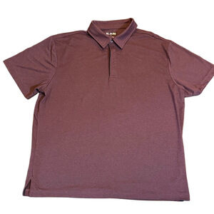 01. Algo Classic Performance Maroon Golf Polo Shirt Size XL